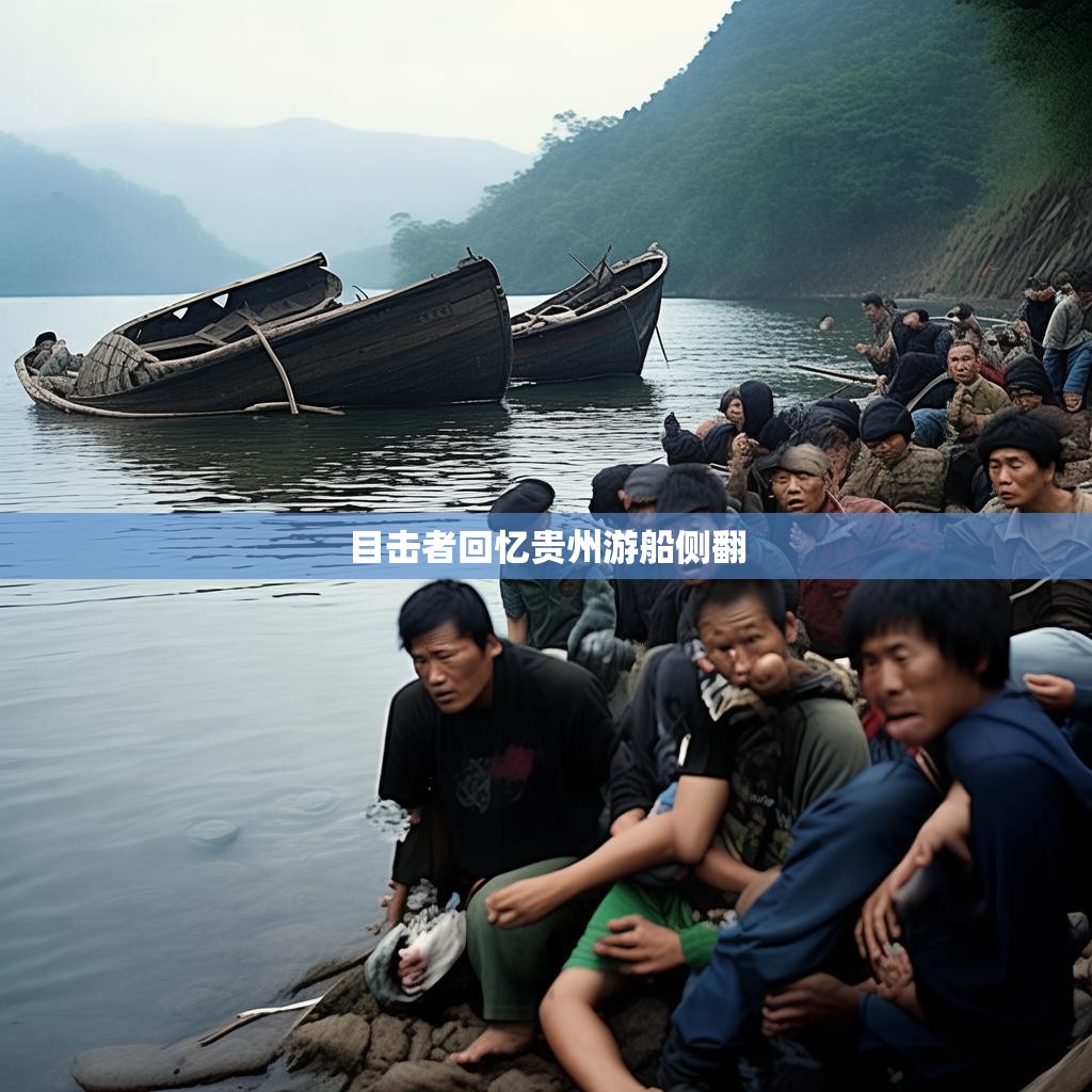贵州游船侧翻事故现场