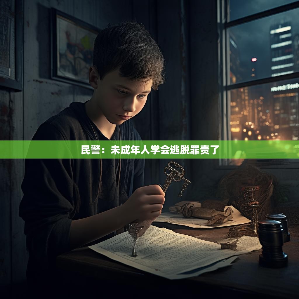 民警:未成年人学会逃脱罪责了 民警:未成年人学会逃脱罪责了