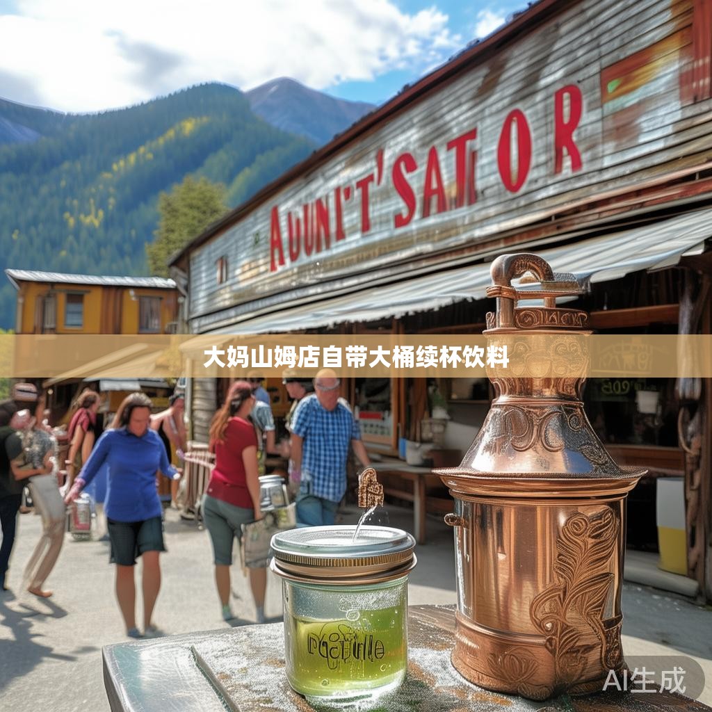 体验大妈山姆店的大桶续杯饮料 大妈山姆店的大桶续杯饮料