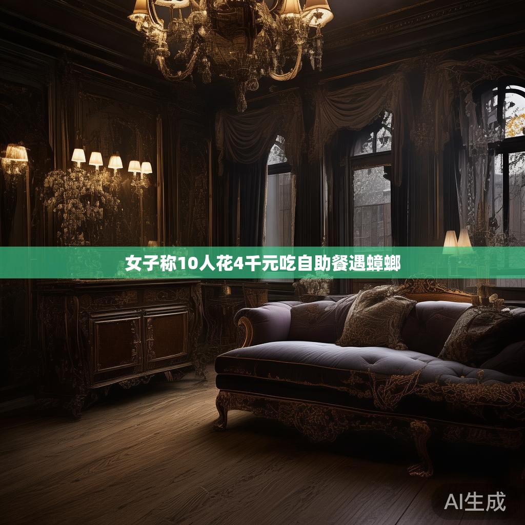 女子称10人花4千元吃自助餐遇蟑螂