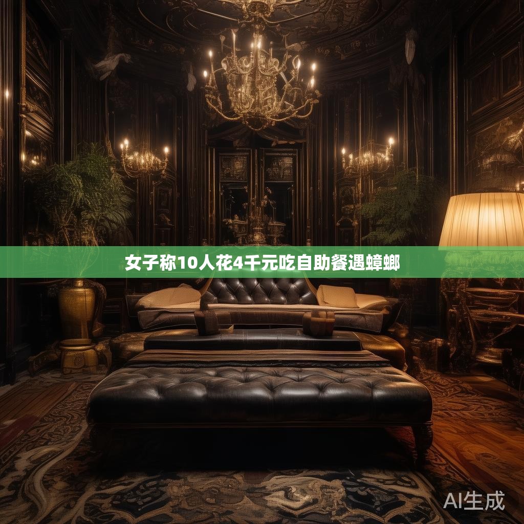 女子称10人花4千元吃自助餐遇蟑螂