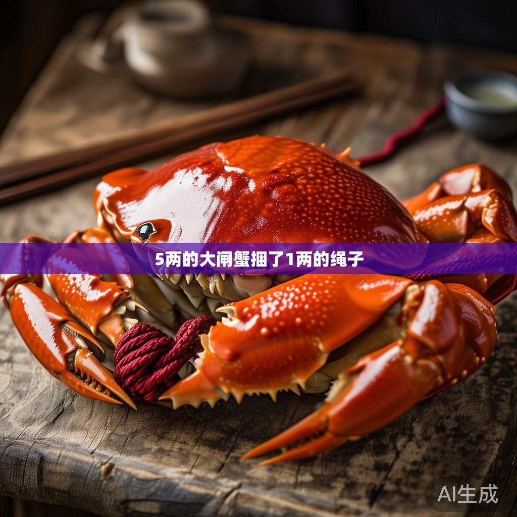 5两的大闸蟹捆了1两的绳子 5两的大闸蟹捆了1两的绳子