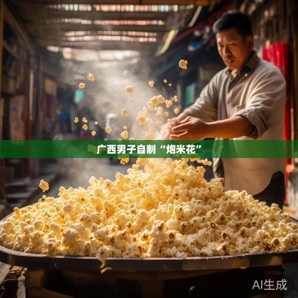 广西男子自制“炮米花” 广西男子自制“炮米花”