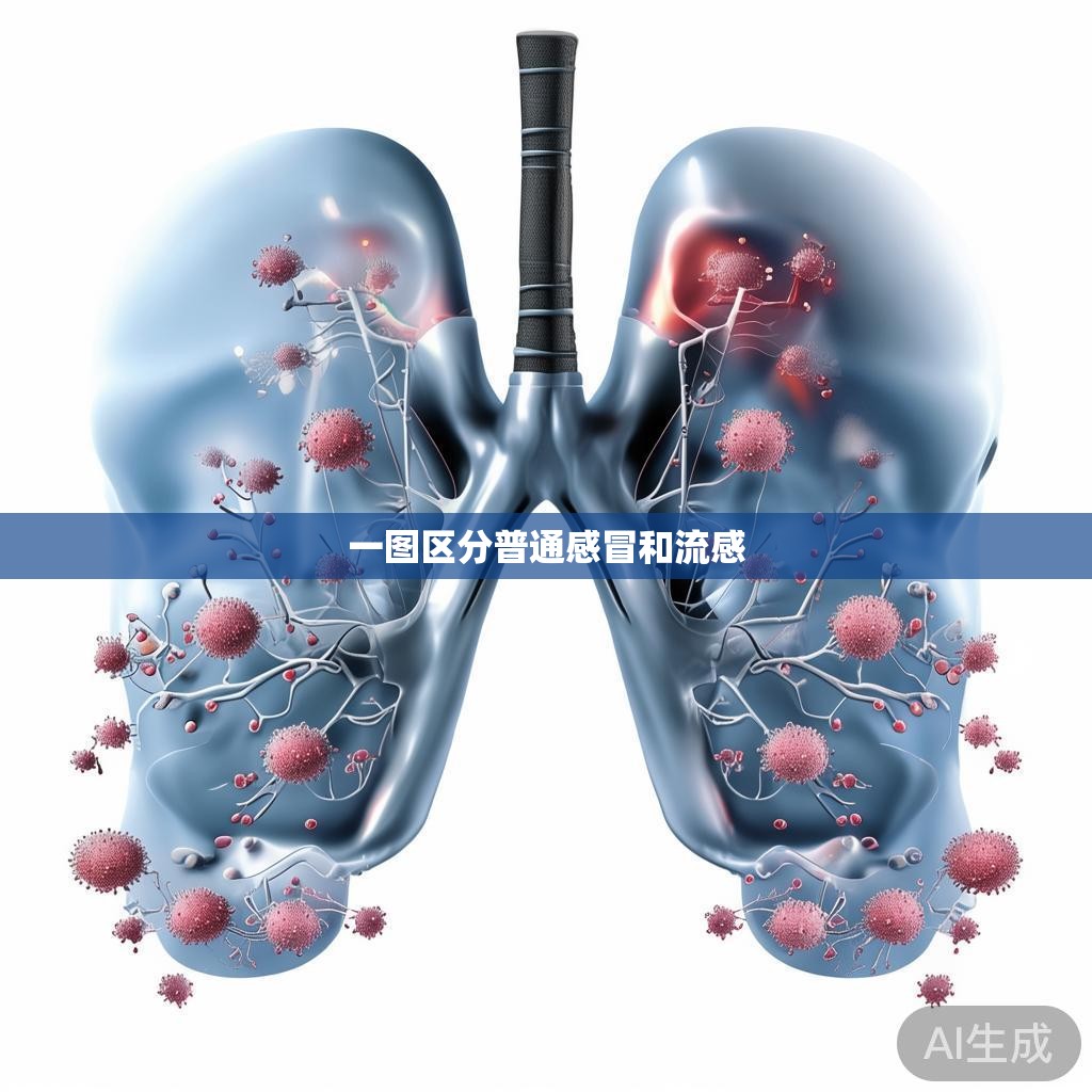 疾病区分图示 一图区分普通感冒和流感示意图