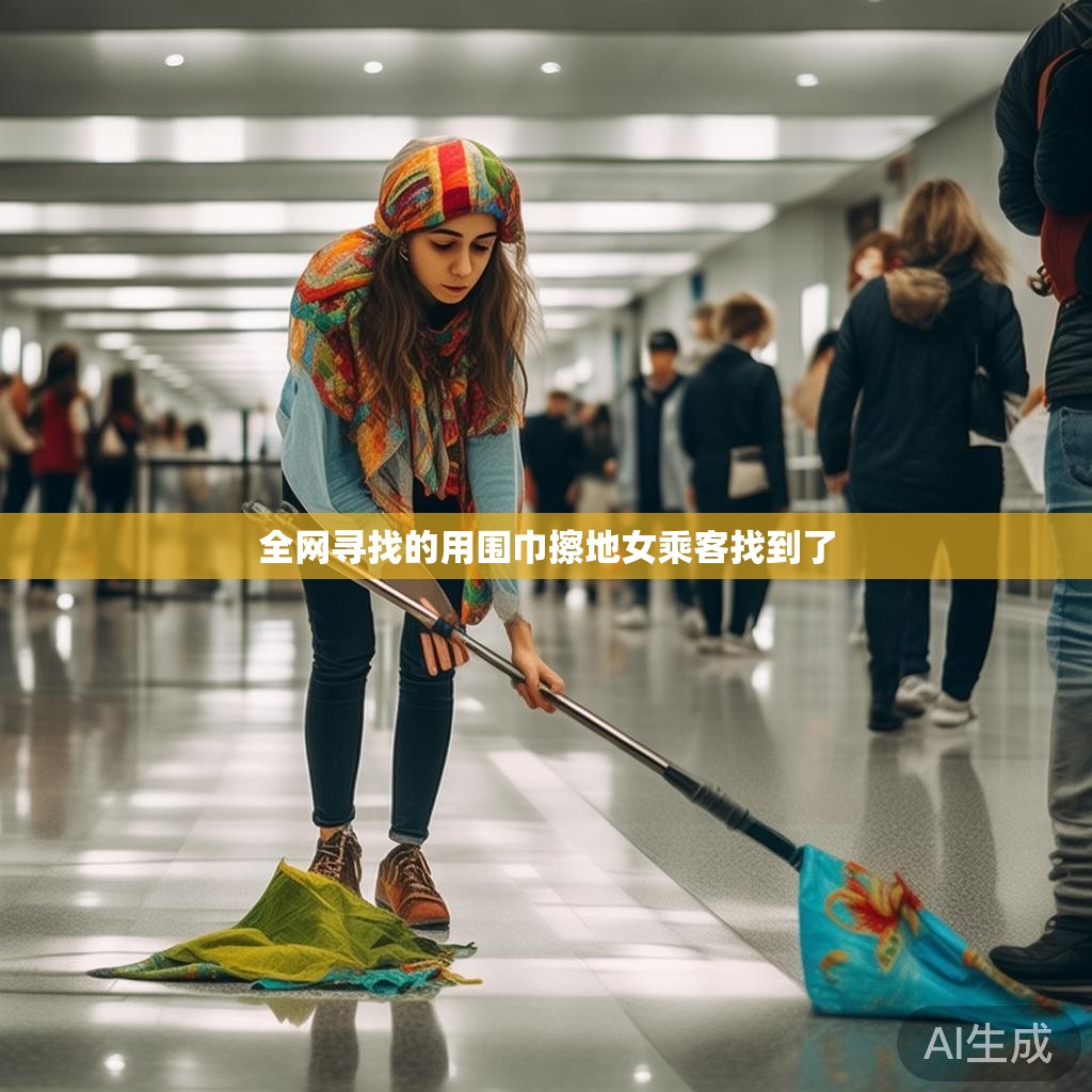 全网寻找的用围巾擦地女乘客找到了